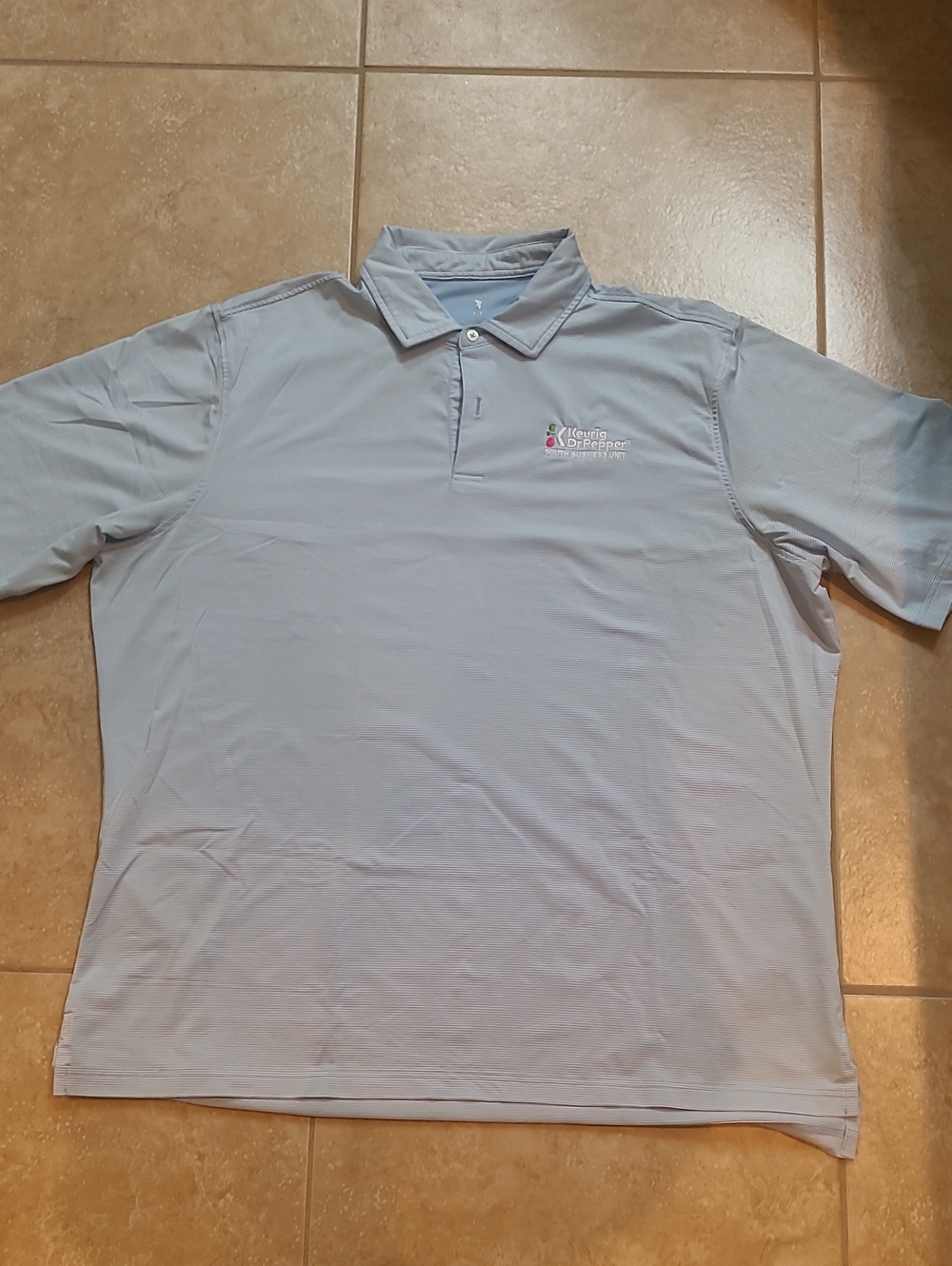 Fairway & Greene Light Blue Polo with Embroidered Logo